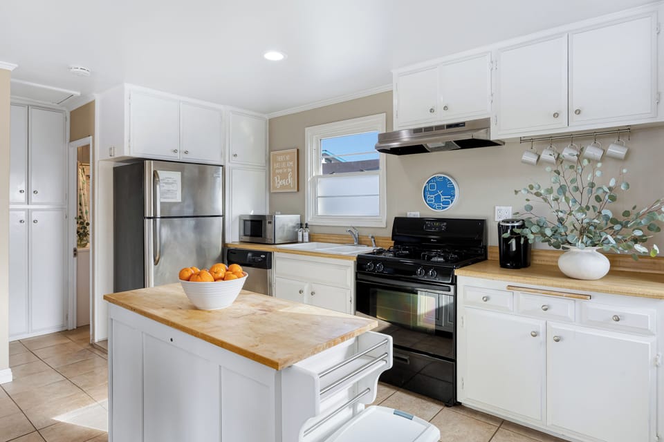 Full kitchen with everything you need to cook, dine, and feel at home.