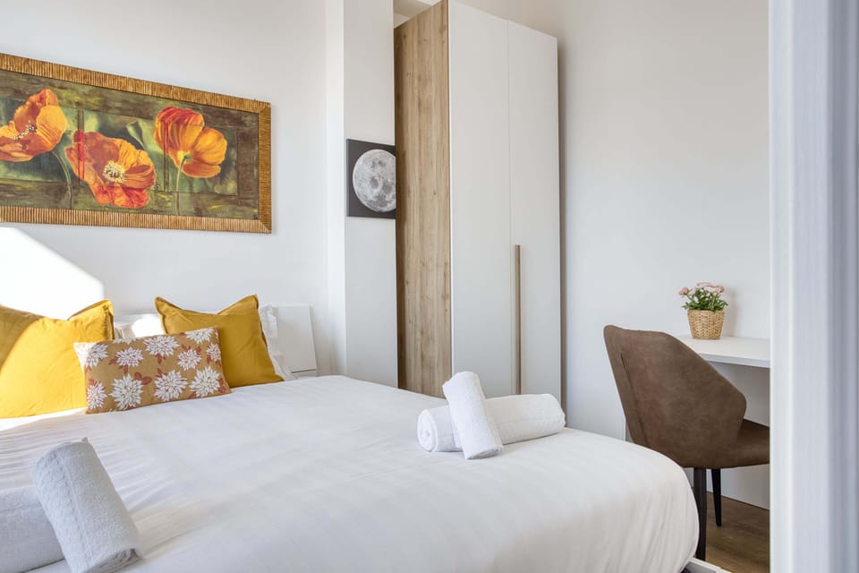 Apartment, 1 Double Bed, Balcony, City View | Iron/ironing board, free WiFi, bed sheets