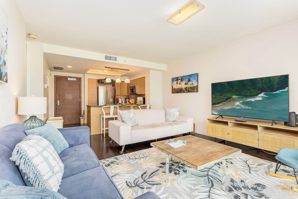 Relax and unwind in this spacious, cozy living room