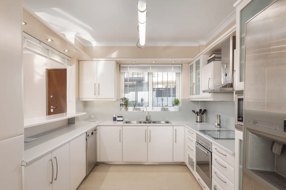 Villa, Sea View | Private kitchen | Full-size fridge, microwave, oven, dishwasher