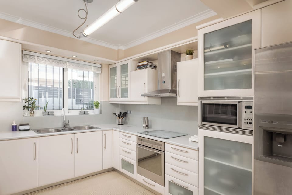 Villa, Sea View | Private kitchen | Full-size fridge, microwave, oven, dishwasher