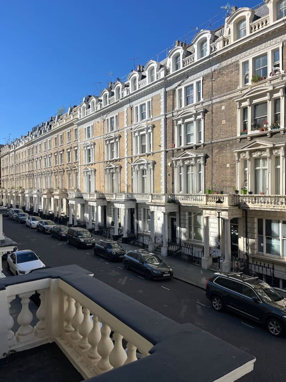 The view of the Victorian grandeur from the balcony