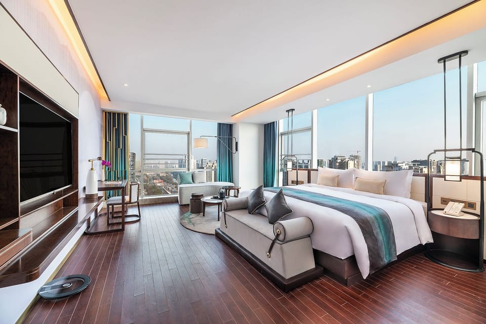 Deluxe Double Room, City View | Premium bedding, free minibar, desk, free WiFi