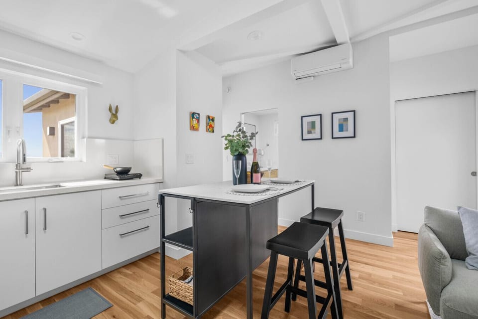 Bright and welcoming kitchen space.
