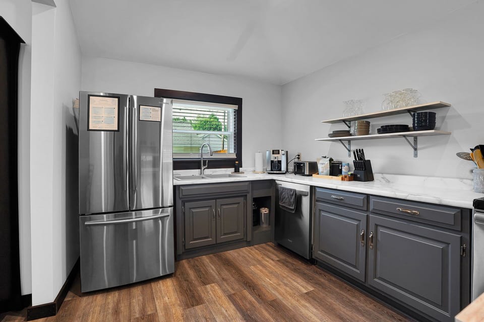 Plenty of countertop space is essential for cooking for large groups! Everything is provided except food!