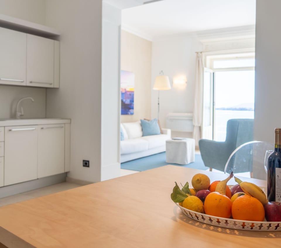 Exclusive Apartment, Balcony, Sea View | Living area