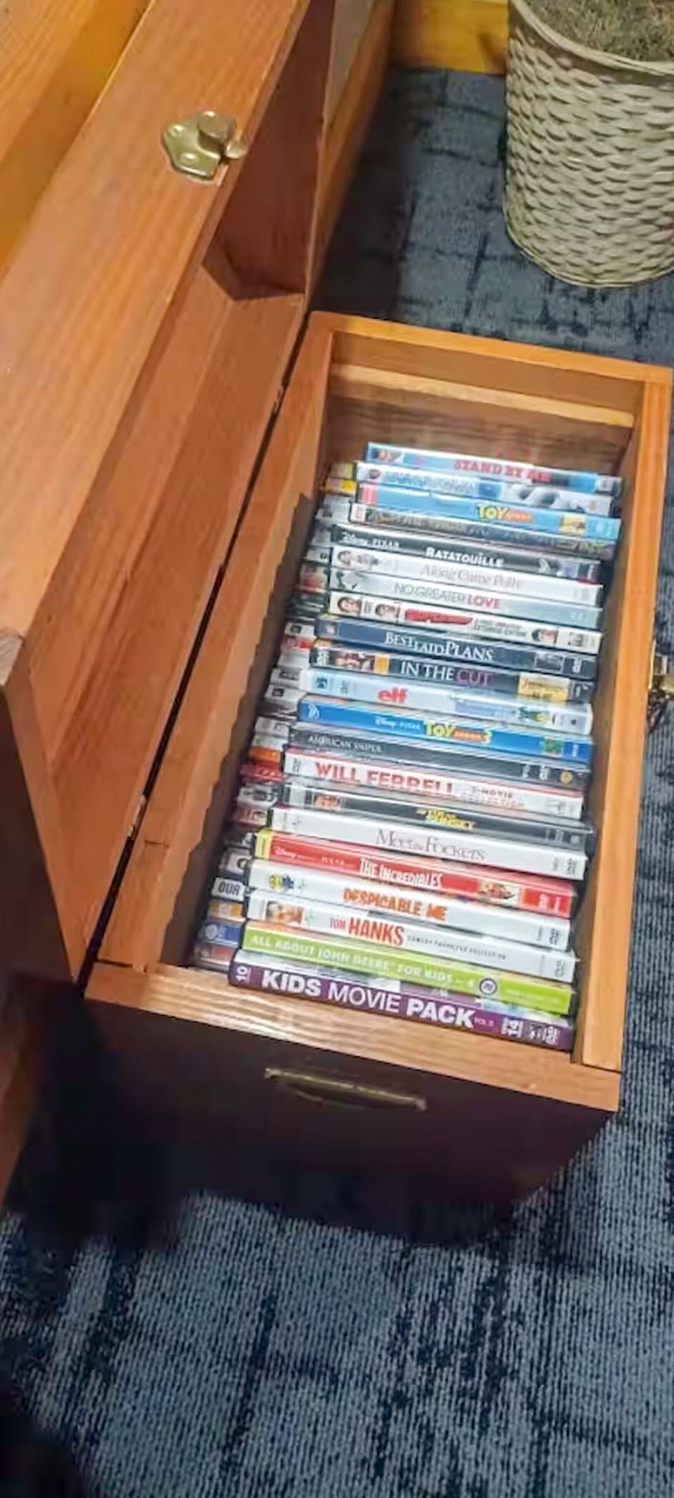 A treasure chest full of DVDs - both adult and kid approved!