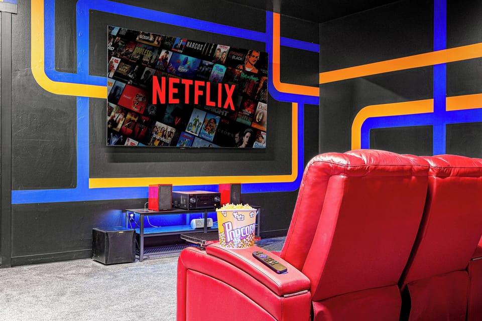 Grab your popcorn & dive into the latest blockbusters in the downstairs theater!