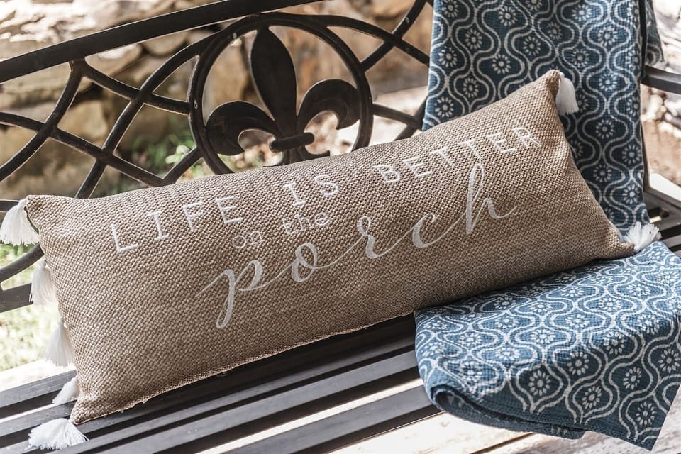 Rustic Cabin porch swing