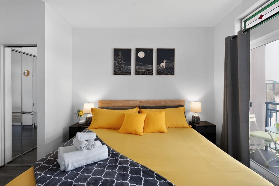 Relax like royalty resting on our king size bed
