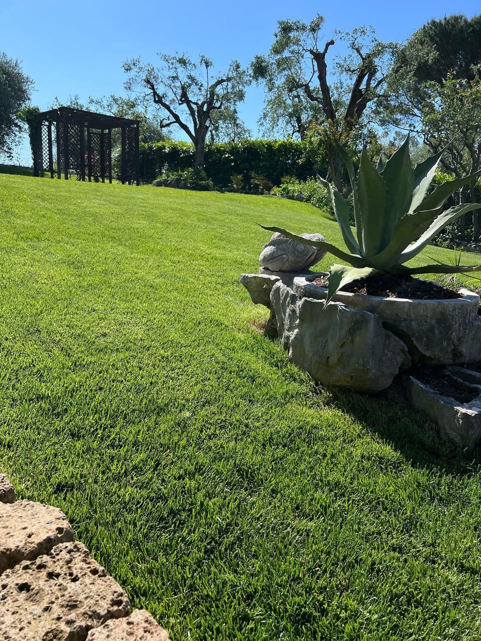 Privat eingezäunter Garten
