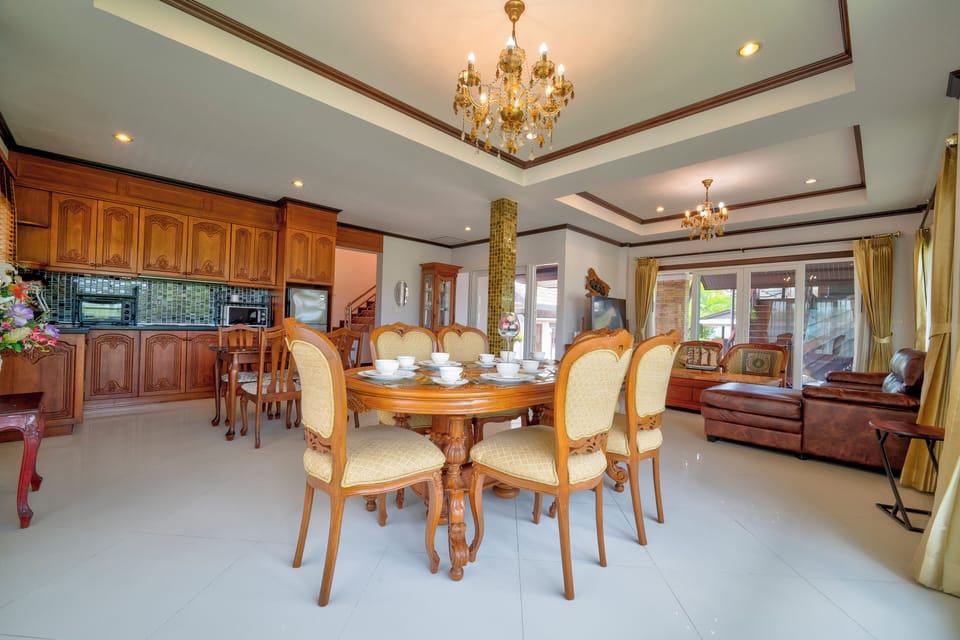 Royal Dining Area with Private Kitchen with all your needs.