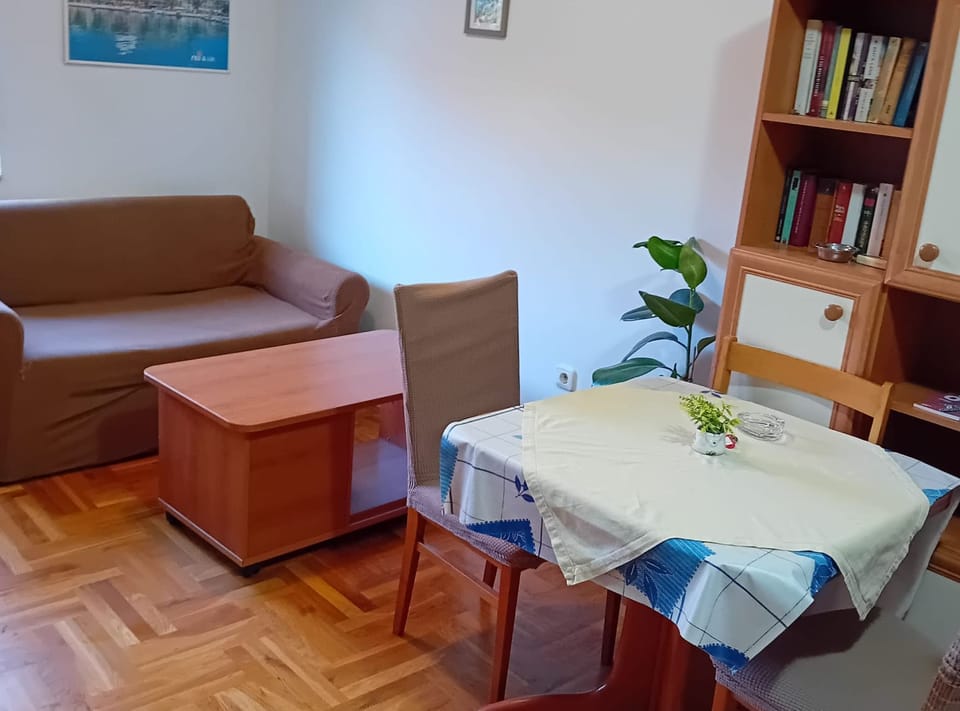 Studio (Apartments Petrova) | Living room | 32-inch flat-screen TV with cable channels