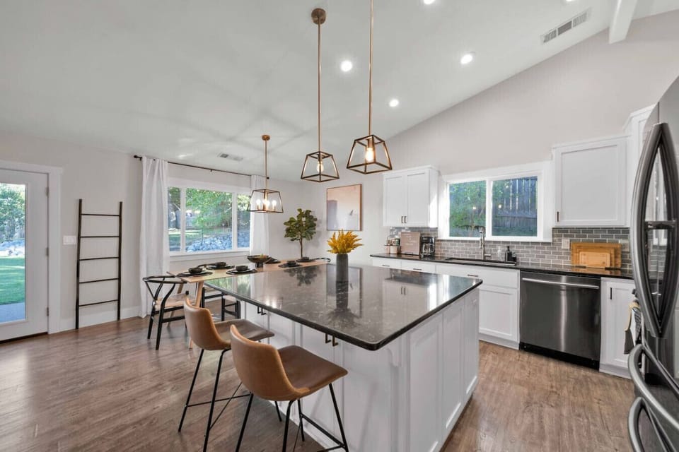 A fully-equipped culinary space makes preparing meals effortless; perfect for every home chef.