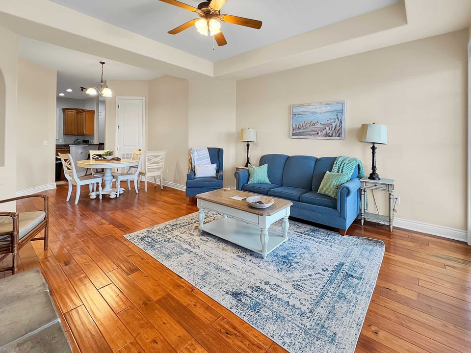 The open concept makes this condo even larger than it already is.  