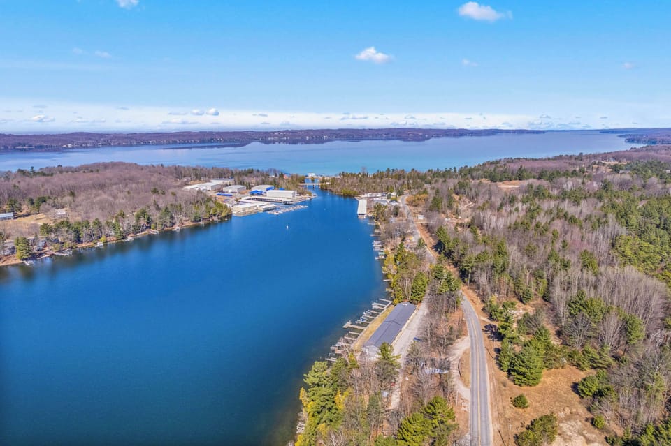 Torch Lake caribbean blue water 