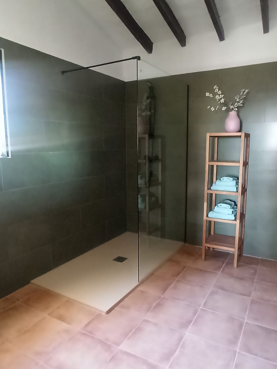 Deluxe Double Room, Garden View | Bathroom | Shower, hair dryer, towels, soap