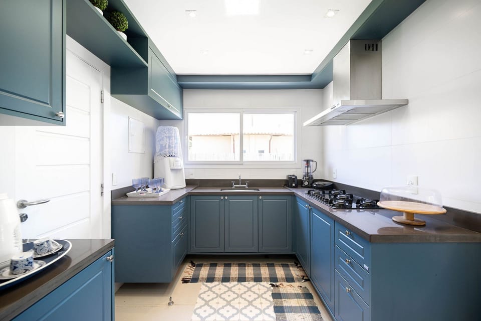 Villa | Private kitchen | Fridge, microwave, oven, stovetop
