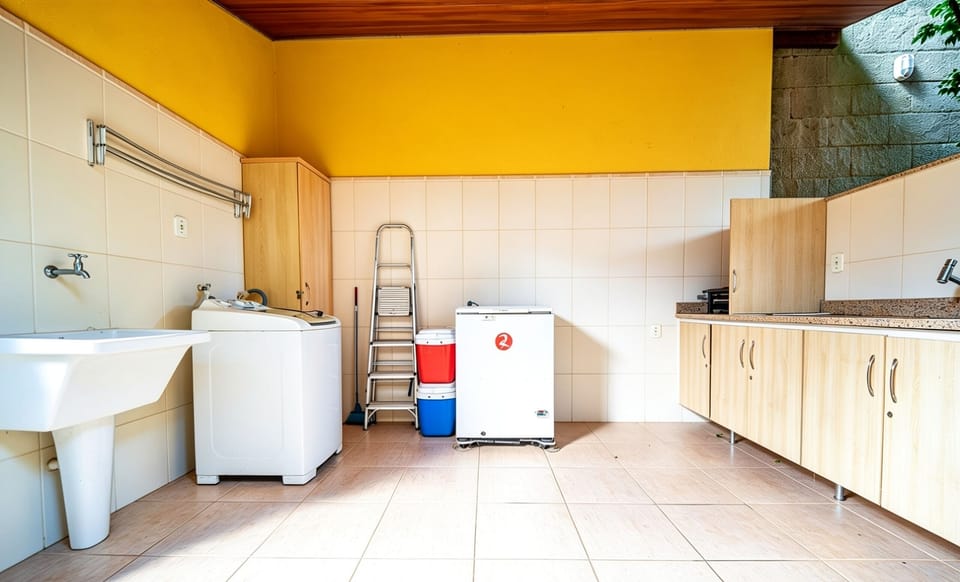 Villa | Private kitchen | Fridge, microwave, oven, stovetop