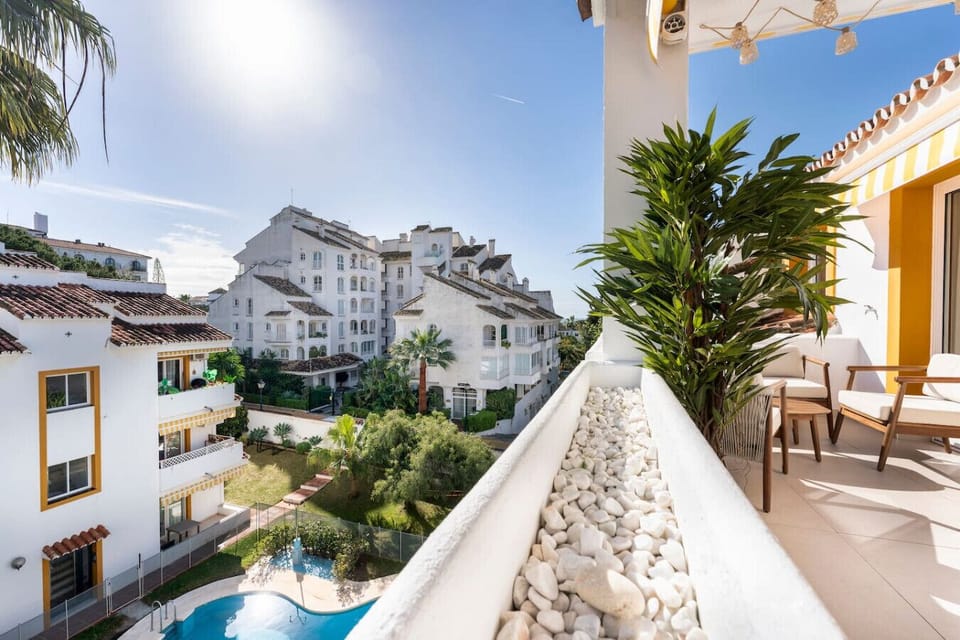 Pool view from terrace