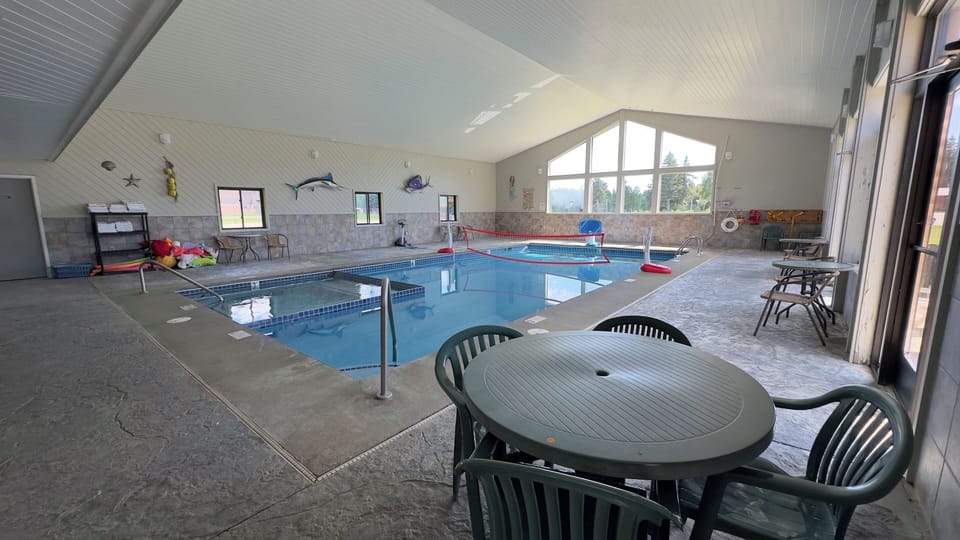 Indoor pool and Hot tub