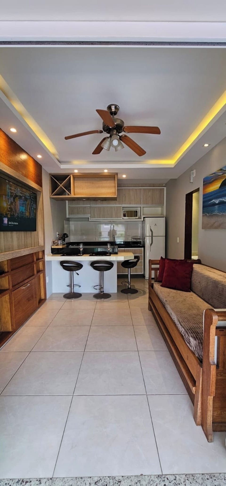 Deluxe Apartment, Garden View | Private kitchen | Espresso maker