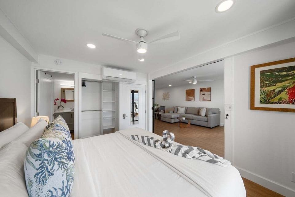 Restful bedroom with gentle light