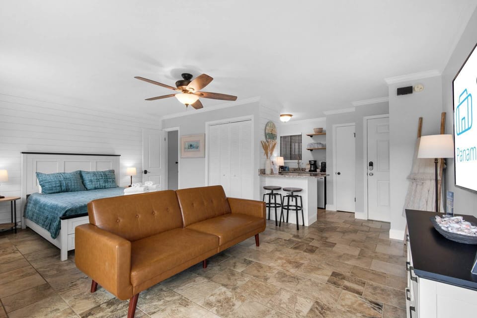 Open layout with upscale decor