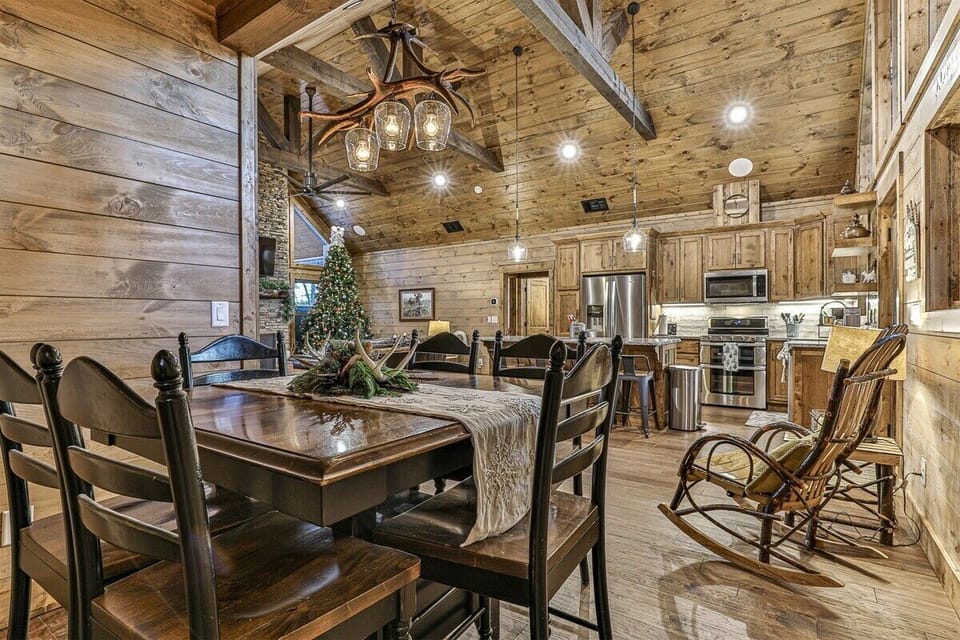 Dining and kitchen area