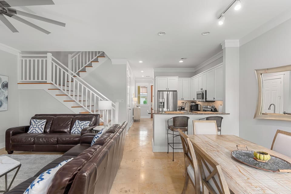 Inviting open-concept layout.