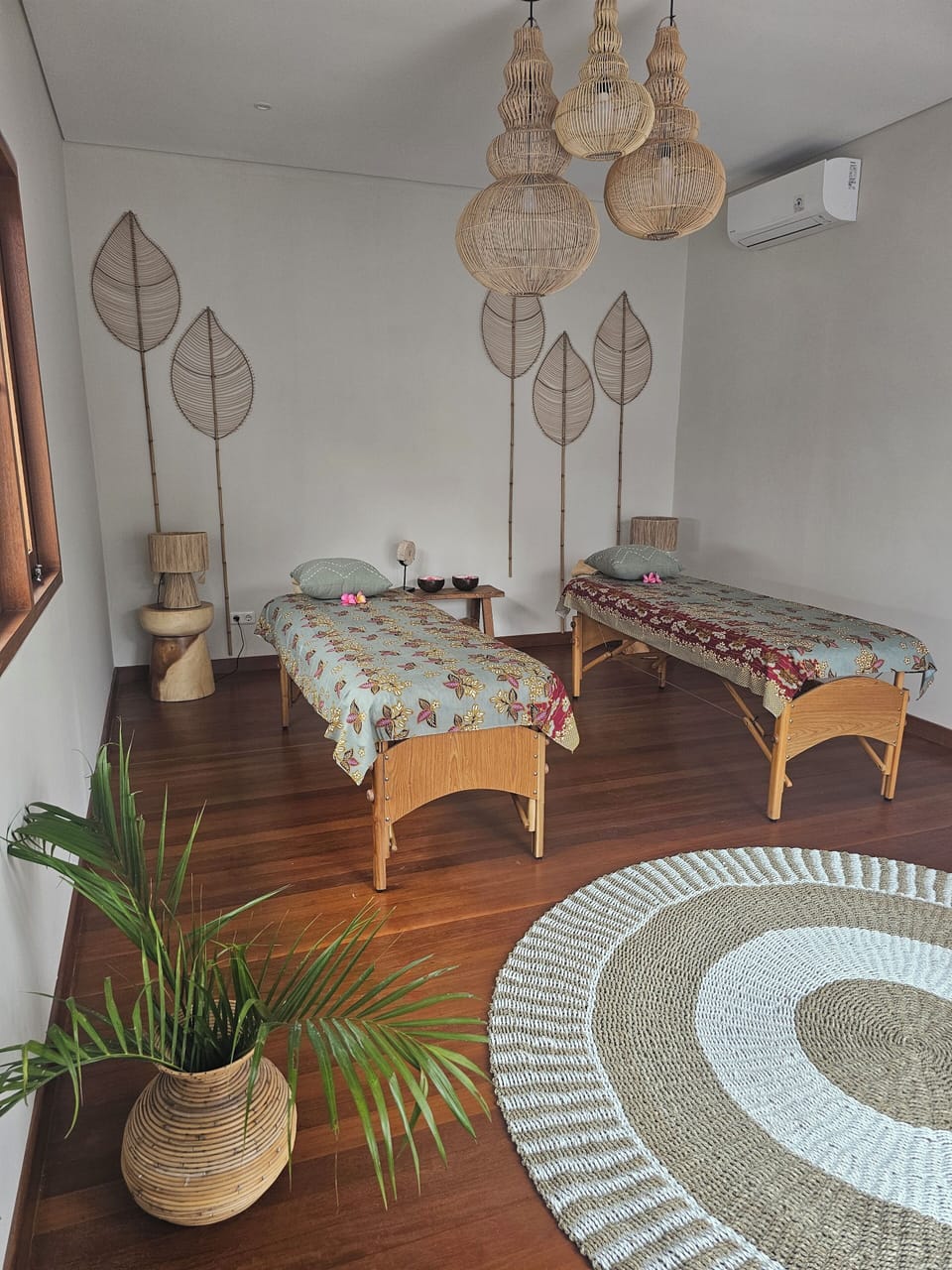 Facials, reflexology, manicures and pedicures, massages