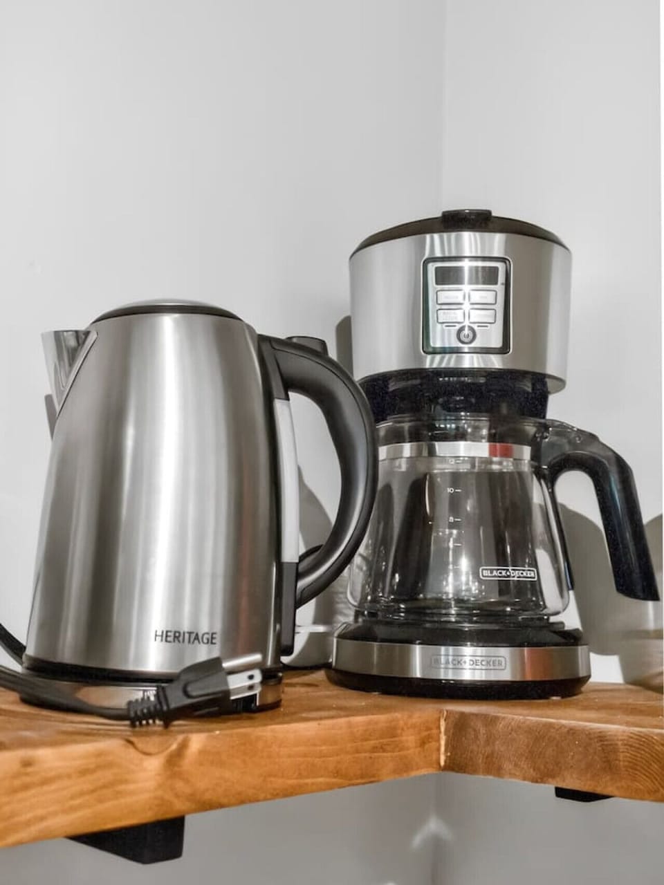 Start your day right with fresh coffee or tea, ready whenever you are