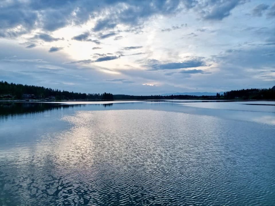 Lake Blaine in the evening 