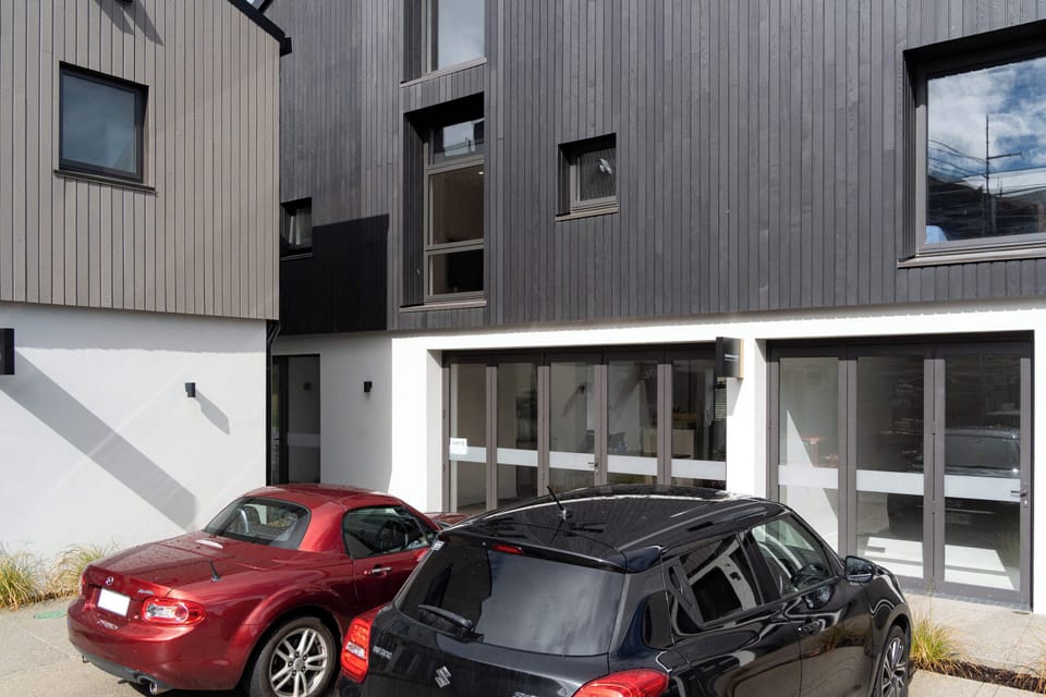 convenient off-street parking right at the doorstep