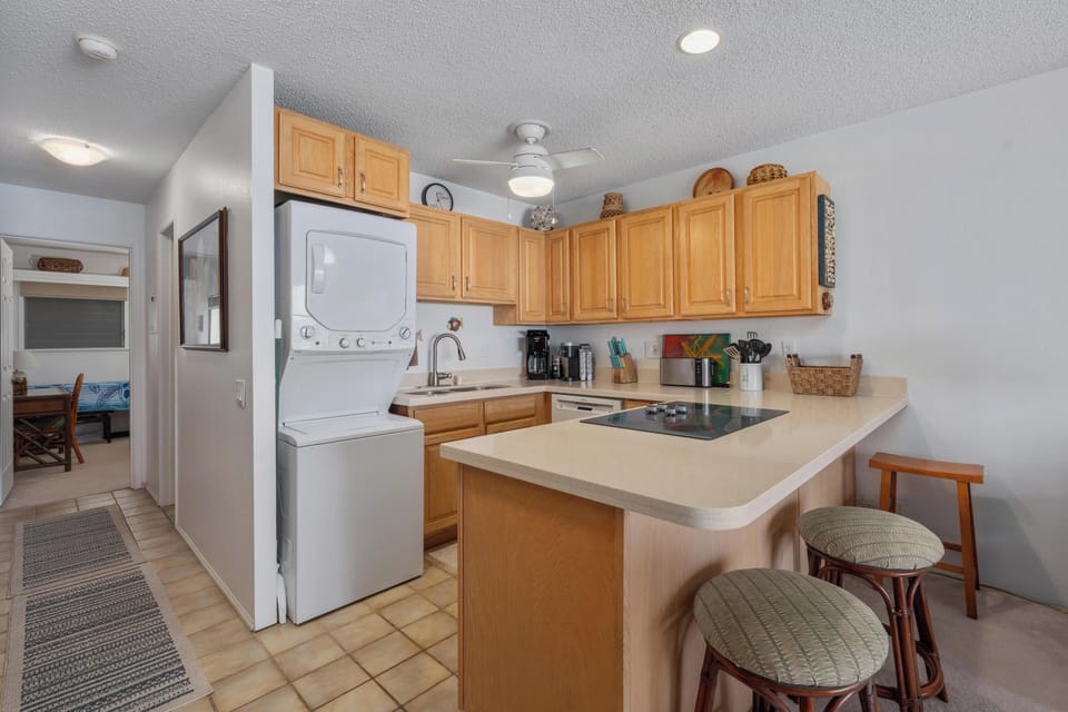 Washer and dryer for guest use