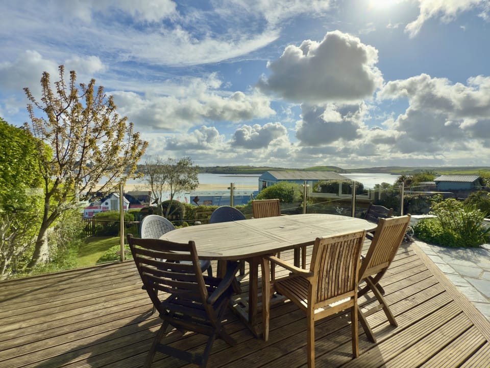 View of Camel Estuary from Aeolian Holiday Cottage, Padstow, North Cornwall