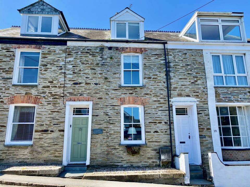 Front of Camel Cottage, in Padstow, North Cornwall