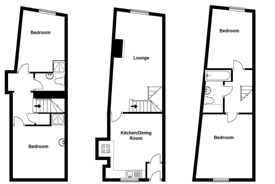 Floorplan of 10 Mill Road Holiday Cottage, Padstow, North Cornwall