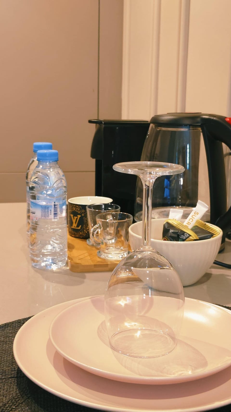 Deluxe Condo | Private kitchen | Full-size fridge, microwave, oven, stovetop