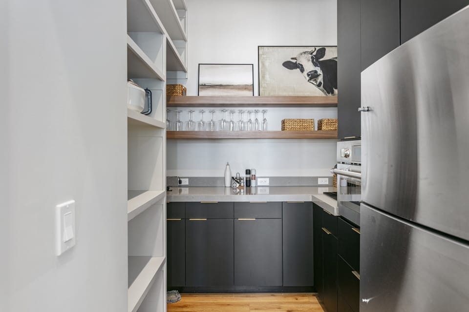 Indoors, Kitchen, Shelf, Appliance, Refrigerator