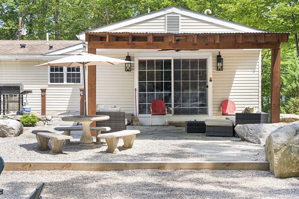Comfortable lounge seating for relaxing afternoons outdoors