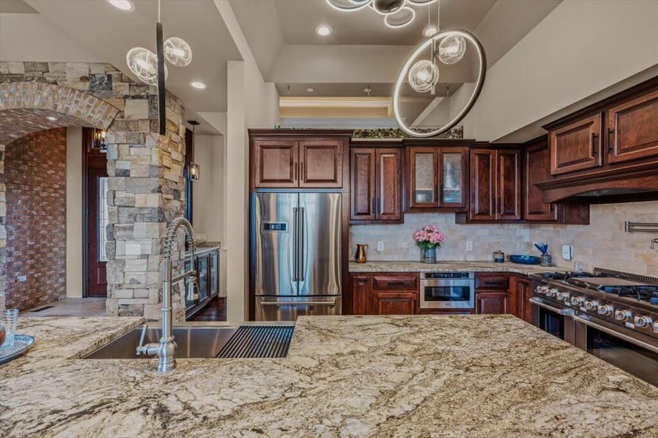 All custom made cabinets throughout the home