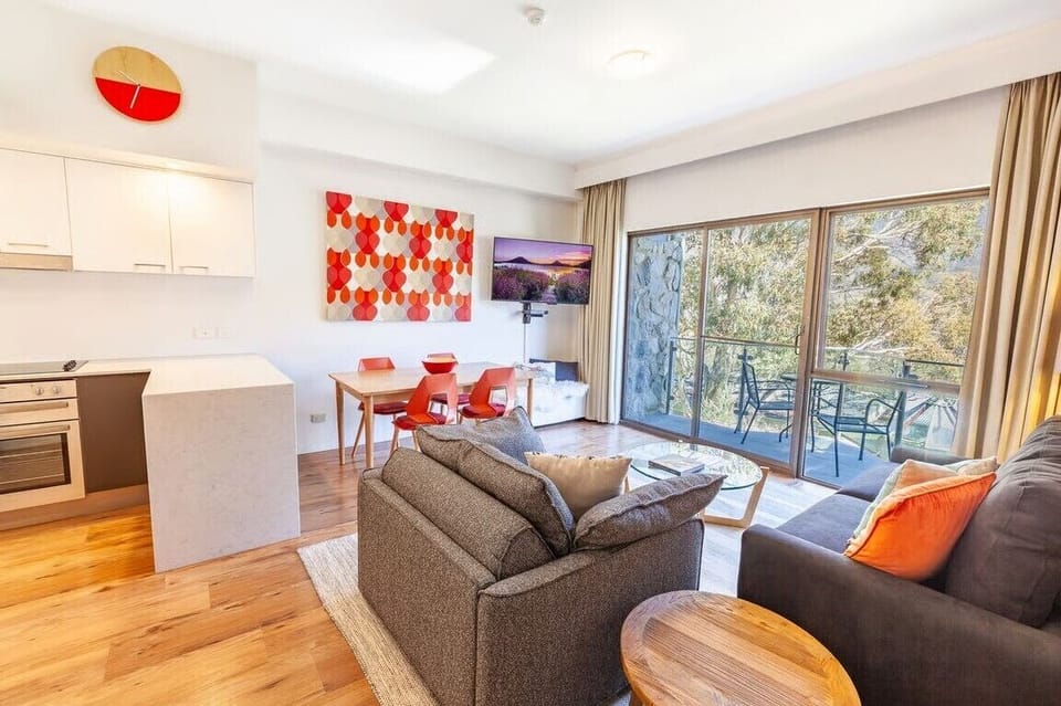 Lounge, dining, kitchen