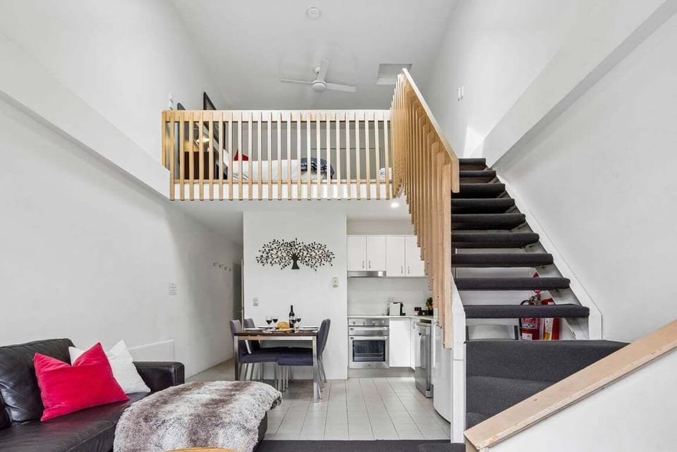 Living, dining, kitchen, loft