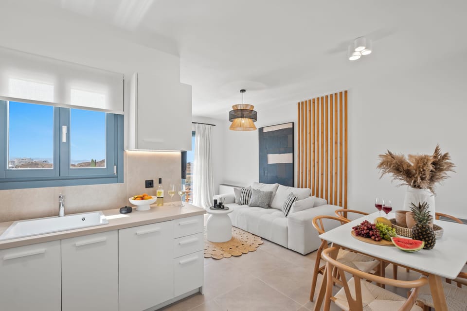 Villa, City View | Living area | 42-inch Smart TV with cable channels