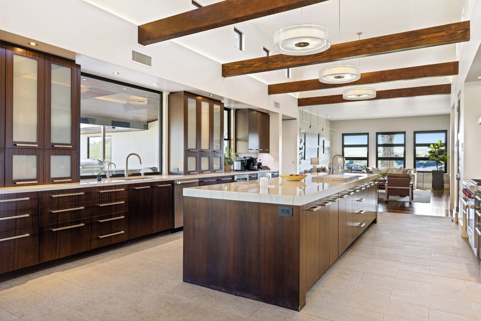 High-end finishes and top-of-the-line appliances.