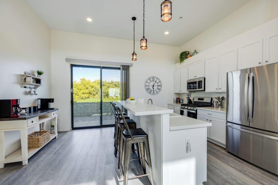 Enjoy easy access from the kitchen.