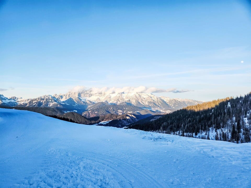 Sky, Blue, Mountain, Mountainous Landforms, Snow, Winter, Mountain Range, Hill, Highland, Terrain