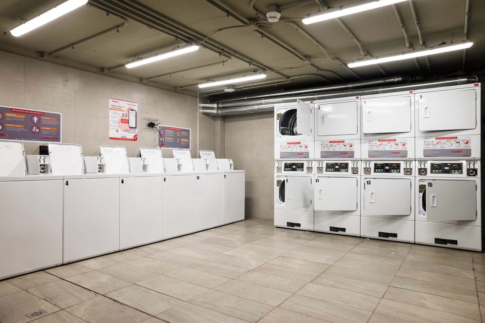 Convenient and spacious laundry facilities available for guests to use during their stay.