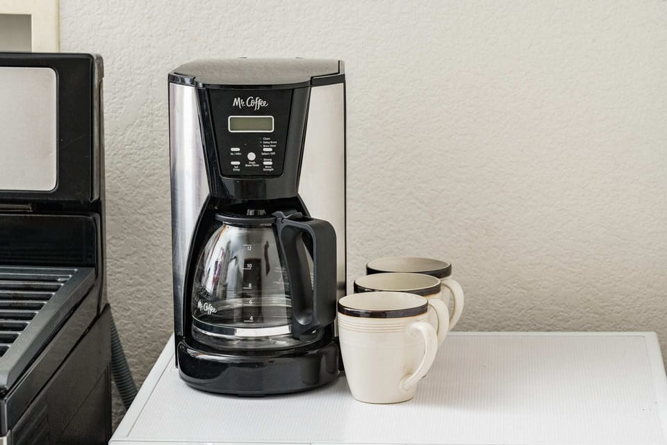 Coffee makers are of course, a must!